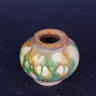 Chinese Tang Tri-color Glazed Porcelain Jar Green Spots Pot 3 35 Inch