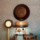 Christian Ulbricht Santa With Train Nutcracker 10    Made In Germany- Defect
