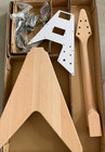 Diy Electric Guitar Kits Flying V Style Mahogany Body neck Rosewood Fingerboard