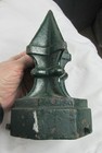 Antique Vintage 8    Cast Iron Fence Sign Flag Post Pole Gate Finial Cap Topper