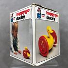 Vintage Ambi Toys Happy Go Ducky Pull Along Duck String Toy W  Box Holland