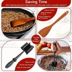 Meat Hamburger Chopper Heat Resistant Utensil Ground Beef Potato Masher Spatula