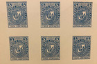 Dominican Republic  Ca1890-1900 s  Hoja De 6 Sellos  5 Cts   Unused