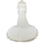Vintage Bohemian Lace Wedding Dress Size Xs