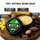 Biotin Beard Growth Balm For Men     Conditioning   Thickening Balm With Castor 