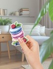 Berry Macarons Vinyl Die Cut Stickers Set Scrapbooking Laptop Waterbottle