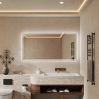 60x30   Led Bathroom Mirror Wall Vanity Mirror Dimmable Anti-fog Frameless