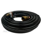 Black 1 4  Id X 25  Air Compressor Hose Pvc With Coupler   Plug Ready To Use
