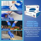Wave Blue Nitrile Disposable Exam medical Gloves 4 Mil  Latex   Powder Free