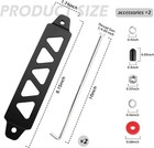 Universal Battery Hold Down Bracket Kit  Aluminum Alloy W Material Type  Black