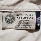 Boy Scouts Of America Youth Medium Button Up Shirt With Patches