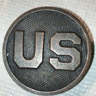 Very Rare Ww 1 U S Pin-back Collar Disc Lapel Patch Medal Uniform Usmc Collar