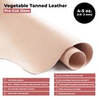 Elw Full Grain Cowhide Leather 45 Oz 10x24 Inch Veg Tan Tooling Craft Hide
