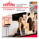 Funtime Ft8000cp 8 Oz Commercial Carnival Bar Style Popcorn Popper Machine