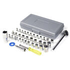 40-piece Ratchet Wrench Socket Tool Set Metric sae 1 4    3 8  Drive W  Case Usa