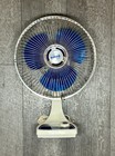 Vintage Galaxy By Lasko Oscillating Fan 12    Inch Blue Blades Tested