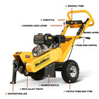 Mechmaxx 420cc 15hp Stump Grinder 12   Cutting Height 10   Cutting Depth sgr1500