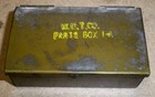 Vintage Western Union Telegraph Co Small Metal Parts Box 1-a w u tel  Co  w u t 