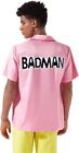 Halloween Anime Men s Badman Vegeta Cosplay Pink Woven Shirt