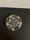 Vintage Clear Glass Flower Frog 11 Hole 3   