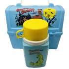 Rare 1980 Scooby Doo Scrappy Lunch Box Thermos Haunted House Halloween Vtg
