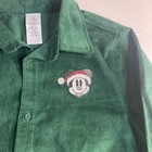 Disney Parks Green Corduroy Mickey Mouse Christmas Jacket Nwt