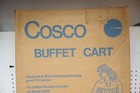 New Nos Vintage Cosco 3-tier Cart Metal Rolling Pool Bar Serving Cart Mcm Atomic