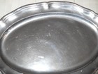 Wilton Armetale Rwp  Pewter - Queen Anne Lg  Oval Serving Tray Platter -16 1 2 