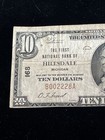 1929  10 First National Bank Hillsdale Pennsylvania National Currency Ch  168