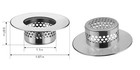 Bathroom Sink Strainer  2 Pack   Bathtub Drain Cover Lavatory Sink Drain Stra   
