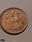     1901 Australia Gold Sovereign Bu Victoria Veil Head S p  Mint Stunning Appeal 