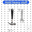 100 Pack 4 Inch Pegboard Hooks  Heavy Duty Metal Peg Board Accessories Fit 1 4 