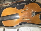 Vintage Antonius Stradivarius Copy Violin Made In Czechoslovakia W  Bow Case As