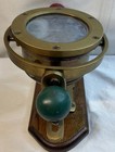 Desk Top Vintage Binnacle With Compass Gimbal Boat Naval Navigation
