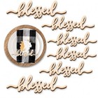 Thanksgiving Place Cards Thankful  Grateful Wood Signs Fall Dining Blessed