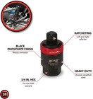 Performance Tool W38137 3 8 In  Drive Reversible Ratcheting Adapter