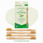 Rite Aid Bamboo Toothbrush 4 Pack Adult Soft Bristles Eco Friendly