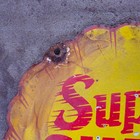 Vintage Super Yellow Shell Old Us Gasoline Oil Gas Pump Enamel Porcelain Sign