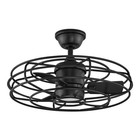 Home Decorators Heritage Point 25 In  Integrated Led Matte Black Ceiling Fan