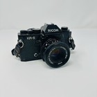 Vintage Ricoh Kr-5 35mm Slr Camera Bundle - Tested - 55mm   28mm Lenses   Case