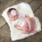 3pcs Set Newborn Baby Girl Outfits Clothes Romper Tutu Dress Jumpsuit Bodysuit