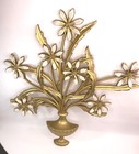 Vintage Syroco Wall Hanging Flowers In Urn Mid Century Modern 1962 Hollywood
