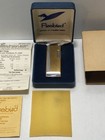 Vintage Nos Colibri Firebird Flipper Butane Lighter Gold silver Korea W  Case