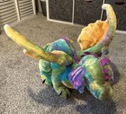 Melissa   Doug 40  Giant Dragon  Plush Stuffed Animal Toy Wired Wings Exc Cond