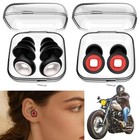 Motorcycle Earplugs Noise Reduction Foam Silicone Sleep Ear Protection 27db