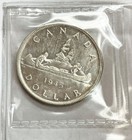 1945 Silver Canada  1 Dollar George Vi Coin Iccs About Unc 58 Better Date