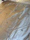 1x Restoration Hardware Thai Silk Pewter Silver Drapery Curtain 50x84