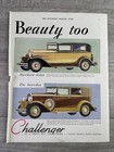 Vtg Lot Of 3 Print Ads Art Deco Sat Eve Post 1930 Challenger  Eveready   Ge