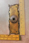 Antique Russell Erwin Frankfort Door Bell Plate Ornate Rococo Cast Brass Bronze