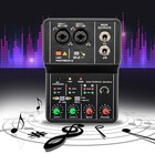 2 4 Channels Dj Live Sound Mixing Console Bluetooth Studio Audio Mixer Usb